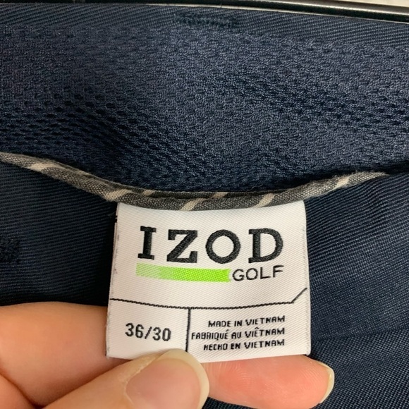 Izod Golf Pants Men’s 36X30 Blue Stretch  Performance Chino Pockets Spandex - Picture 3 of 12
